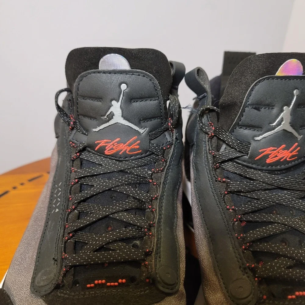 Nike Air Jordan 34 Low Heritage Black Grey Red CU3473-001 Mens 9 Basketball Shoe